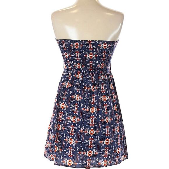 Bebop | dark blue strapless western boho dress - Picture 2 of 9